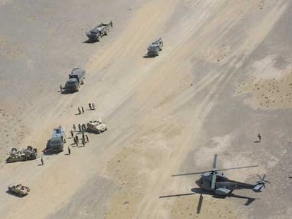 Helicóptero durante un rescate en Afganistán