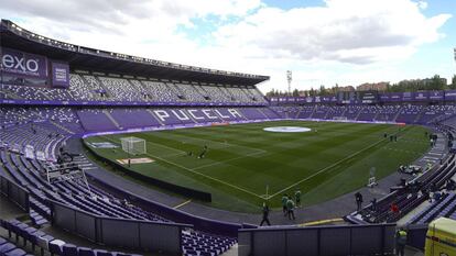 El Estadio José Zorrilla en Valladolid, que podría ser el campo local del Real Madrid.