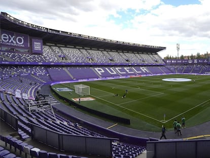 El Estadio José Zorrilla en Valladolid, que podría ser el campo local del Real Madrid.