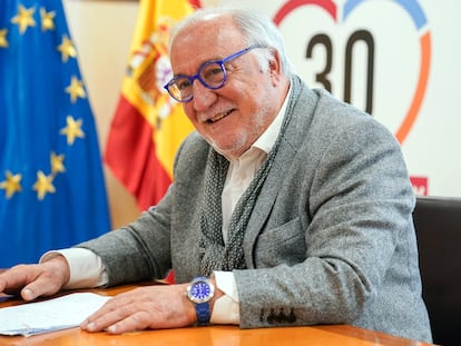 Pere Navarro, el viernes en la sede de la Dirección General de Tráfico (DGT) en Madrid.