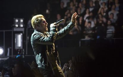 Bono, ayer en el Palacio Sant Jordi.