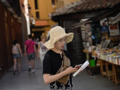 Una turista por el centro de Madrid. 