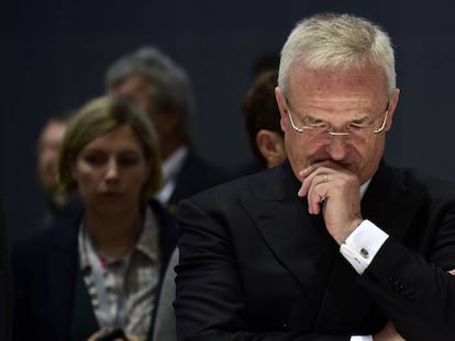 El expresidente de Volkswagen, Martin Winterkorn, en un acto de la compa&ntilde;&iacute;a.