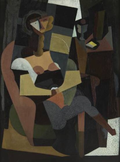 'Mujer sentada en una butaca' (1917), de Diego Rivera.