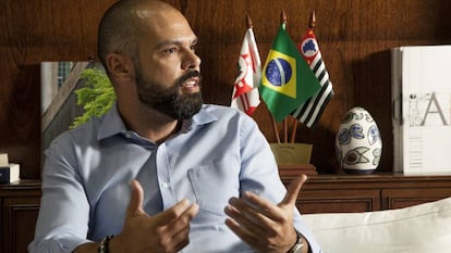 O prefeito de São Paulo Bruno Covas (PSDB), na sede da Prefeitura.