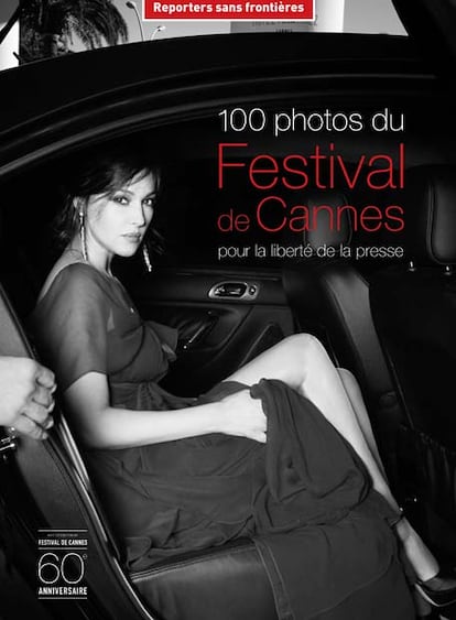 El Festival de Cine de Cannes ha recuperado imágenes de sus archivos para la elaboración de un álbum realizado por Reporteros Sin Fronteras, con motivo de Día Internacional de Prensa, que celebra hoy su 17 edición. En la imagen, la portada de la revista, la italiana Monica Bellucci.