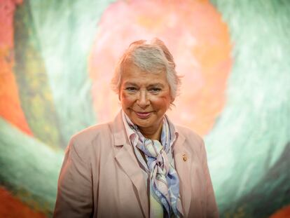 La senadora Olga Sánchez Cordero en el Museo de Antropología e Historia de Ciudad de México, el 31 de mayo de 2023.