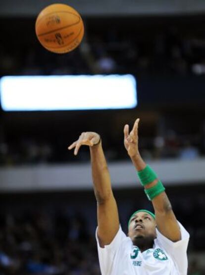 Paul Pierce, en el concurso de triples de 2010.