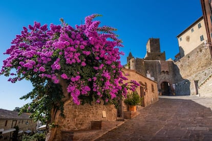 Una de las calles del núcleo urbano de Castiglione della Pescaia (Italia).