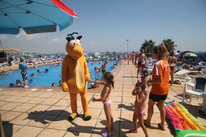 Piscina de un hotel en Vilaseca-Salou. 