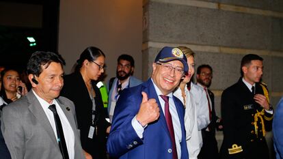 Gustavo Petro Urrego en la inauguración de la FILBO, el 17 de abril.