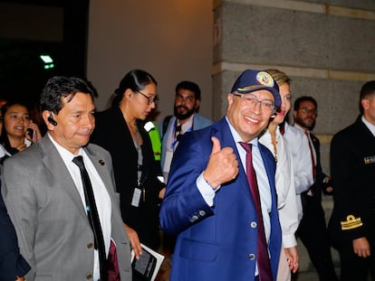 Gustavo Petro Urrego en la inauguración de la FILBO, el 17 de abril.