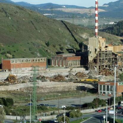 Imagen de los terrenos donde estaba previsto el proyecto urbanístico de Iurbenor en Barakaldo.