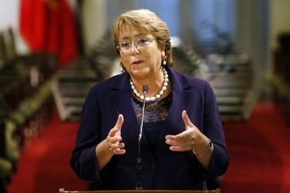 A presidenta do Chile, Michelle Bachelet.