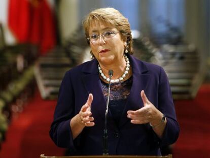 A presidenta do Chile, Michelle Bachelet.