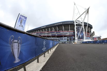 Vista del Cardiff City Stadium, donde se disputará la final de la Liga de Campeones.
