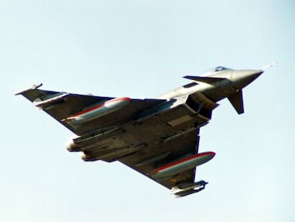 Avi&oacute;n Eurofighter.