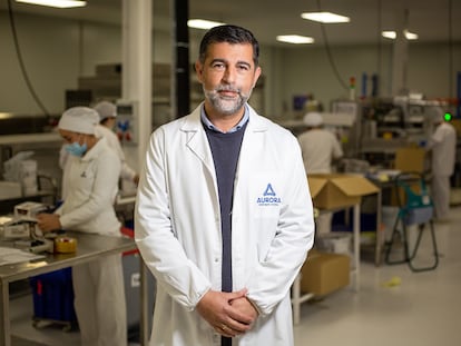 Fernando Moreno, en las instalaciones de Aurora Intelligent Nutrition en Estepa (Sevilla).