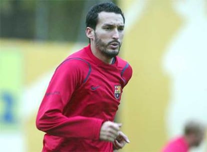 Zambrotta, en un entrenamiento