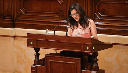 L'advocada Gemma Calvet al Parlament, en una imatge d'arxiu.