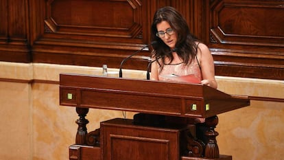 L'advocada Gemma Calvet al Parlament, en una imatge d'arxiu.