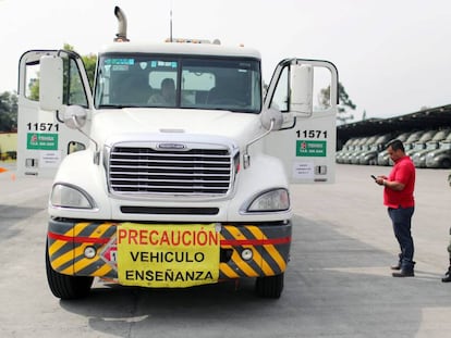 Un aplicante al puesto de conductor de Pemex.