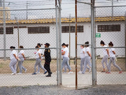 Mujeres presas en las instalaciones del Centro de Reinserción Femenil de Escobedo, Nuevo Leon, el 19 de mayo del 2021.