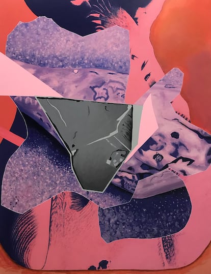 ‘Oxígeno teñido’ (2024), obra de Luis Gordillo.