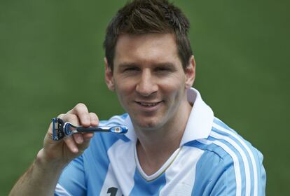 Lionel Messi, posando este año en una campaña de la Fusión Proglide