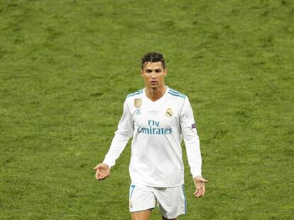 Cristiano Ronaldo, durante la última final de la Champions con el Real Madrid.