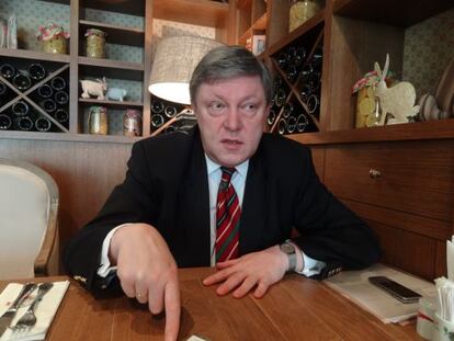 Grigori Yavlinski, excandidato a las elecciones presidenciales en Rusia. 
