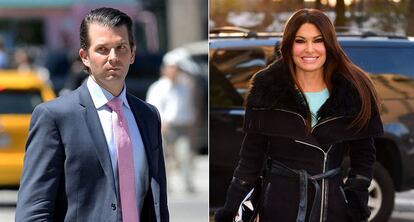 Donald Trump Jr. y Kimberly Guilfoyle.