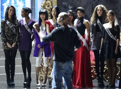 Ensayos para la ceremonia final de Miss Universo