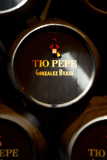 Bota de Tío Pepe, en la bodega González Byass. Imagen proporcionada por la marca.