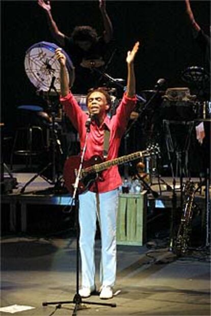 Gilberto Gil, durante su actuación en La Mar de Músicas.