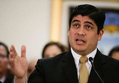 Carlos Alvarado, presidente de Costa Rica, en San José.