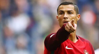 Cristiano Ronaldo, durante el Portugal-Nueva Zelanda.