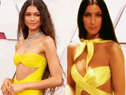 Zendaya homenajea a Cher marcando abdominal, la tendencia imposible de los Oscar