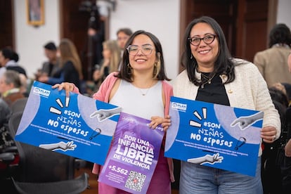 Las congresistas colombianas Jennifer Pedraza y Alexandra Vásquez.