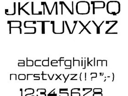 alfabeto Gaudí, de 1962