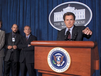 Martin Sheen como el presidente Bartlet en 'El ala oeste de la Casa Blanca'.