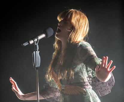 Florence Welch canta durante el concierto de 'Florence+The Machine' en Vistalegre.