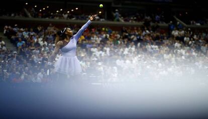 Serena Williams, durante un partido reciente del US Open en Nueva York.