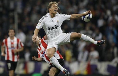 Foto de archivo de Míchel Salgado como jugador del Real Madrid en 2008.