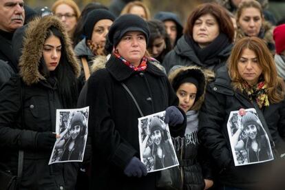 Vigilia en homenaje a la joven fallecida este domingo en Berlín.