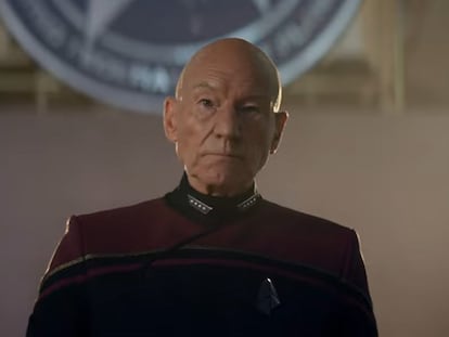 El actor Patrick Stewart, en la nueva temporada de 'Star Trek: Picard', que no llega hasta 2022.