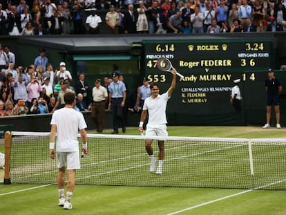 Federer, tras ganar Wimbledon sobre Murray.
