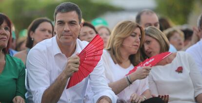 Pedro Sánchez y Susana Diaz, en Jerez.