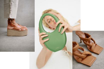 Sandalias y bolsos del lookbook de Alohas.