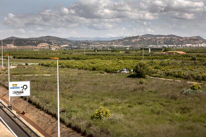 Terrenos en el término municipal de Sagunto donde está prevista la gigafactoría.